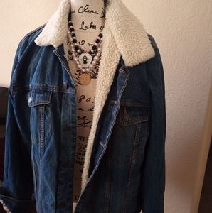 Men's extra large Jean Sherpa jacket brand new